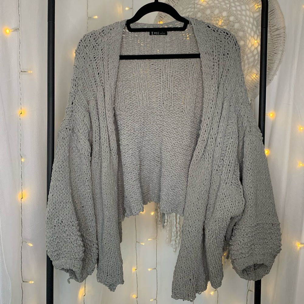 Very J mint cardigan size large